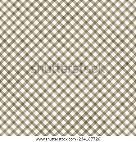 Medium Brown Gingham Pattern Repeat Background that is seamless and repeats
