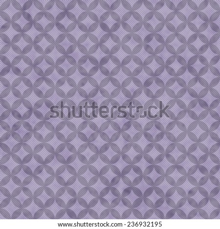 Purple Interconnected Circles Tiles Pattern Repeat Background that is seamless and repeats