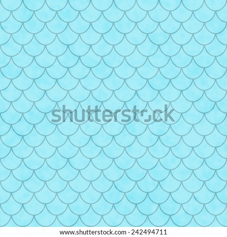 Teal Shell Tiles Pattern Repeat Background that is seamless and repeats