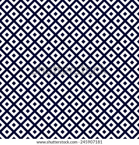 Navy Blue and White Diagonal Squares Tiles Pattern Repeat Background that is seamless and repeats