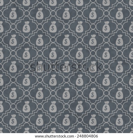 Gray Money Bag Repeat Pattern Background that is seamless and repeats