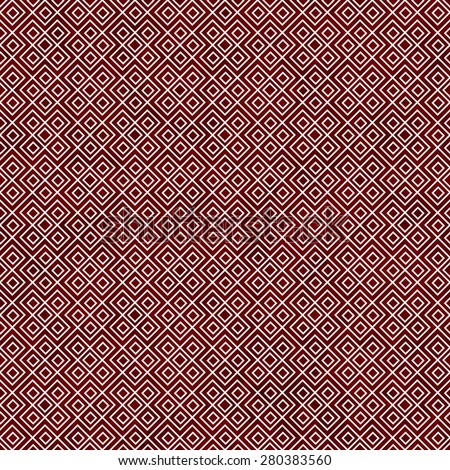 Red and White Square Geometric Repeat Pattern Background that is seamless and repeats