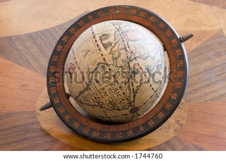 Globe of old world America