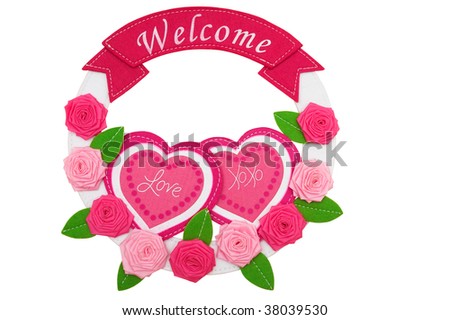 -(`v)- ٱ    -(`v)-  -  14 Stock-photo-a-pink-welcome-sign-with-flowers-and-hearts-on-it-isolated-on-a-white-background-welcome-38039530