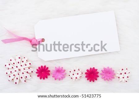 pink flowers borders. stock photo : A pink flowers