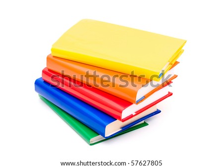 clip art book stack. A colourful stack of ooks