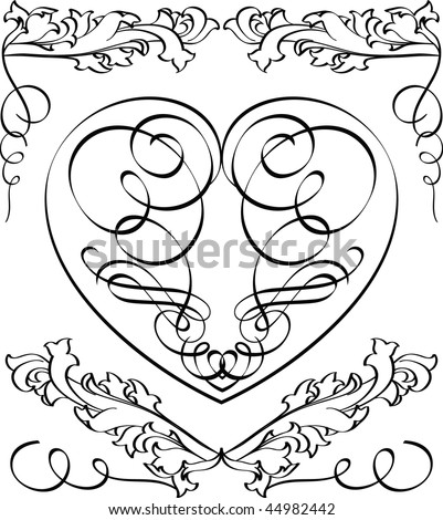 clipart heart shape. Clipart Heart Black And White