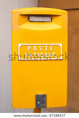 Postbox of the Vatican Postal Service