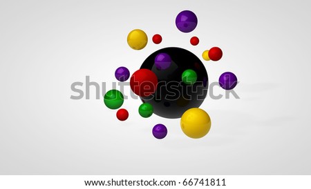 colorful spheres