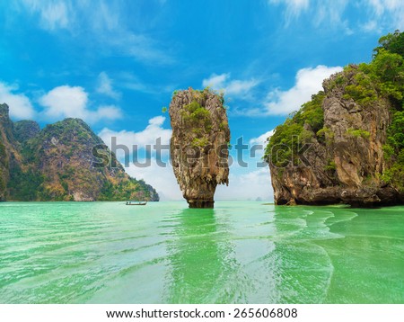 James Bond Island (Ko Tapu), Thailand, Phang Nga Bay, Phuket - limestone tower karsts, part of Ao Phang Nga National Park
