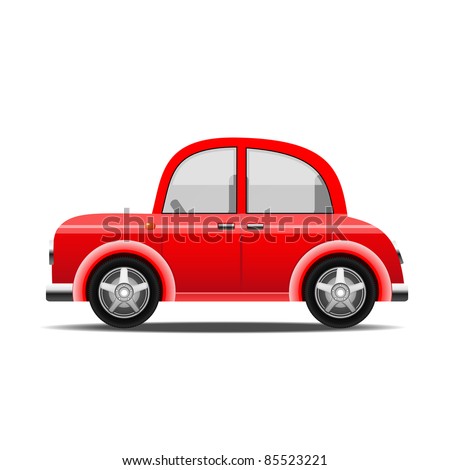 Red Car Vector