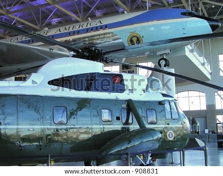 Air Force One and Marine One-Low Angle