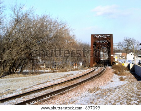 Rail bridge provides illustration of metaphor \
