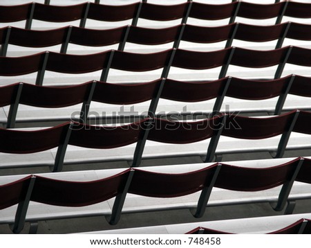Empty Stadium Seats from behind