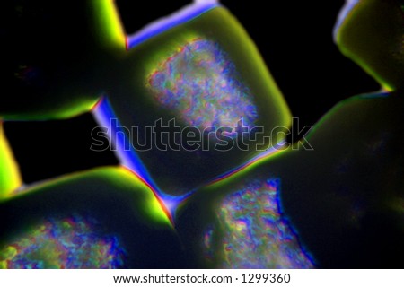 Taken through microscope and false color applied. Good generic 