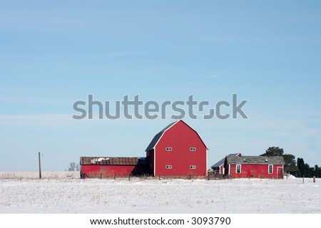Barn and Chicken coop remain as they were when in use