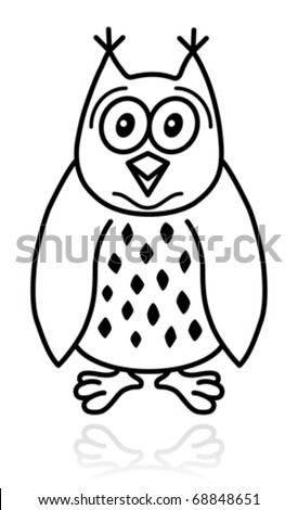funny owl. funny owl pictures colouring