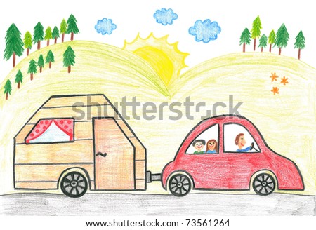 Caravan Drawing