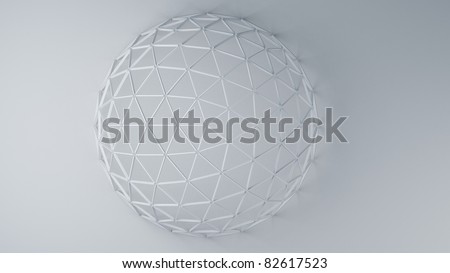 Geodesic Dome on White Render
