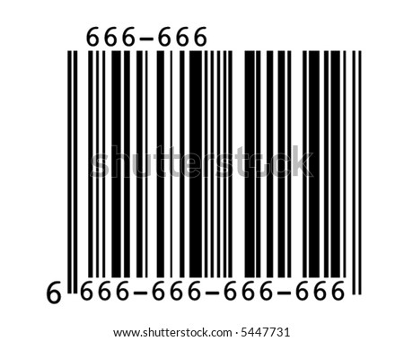 bar code logo. stock vector : Bar Code 666