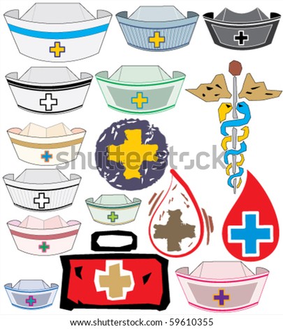 stock vector : Nurses Cap