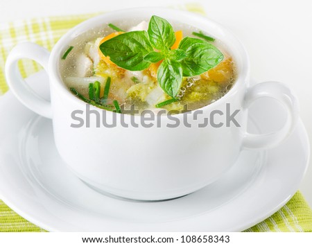 Bowl of vegetable   Soup