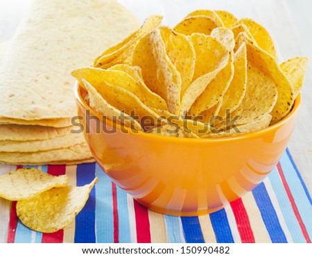 corn tortillas and chips