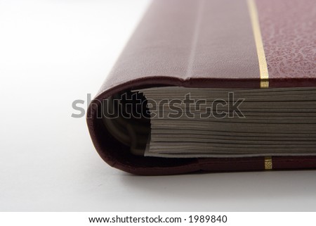 The old book on a white background