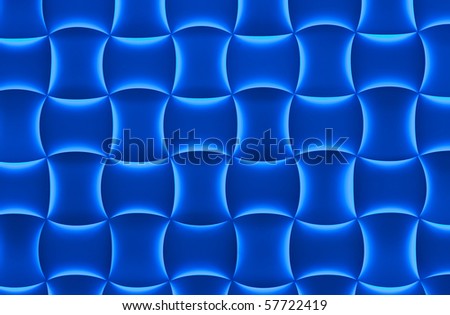 Blue pillows of light forming an abstract background.  This is not CG, but a real image.