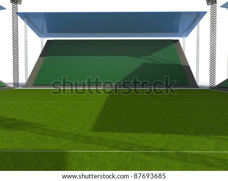 Football stadium on a white background ?6