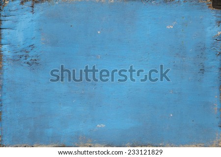 old blue paint weathered no frame wood board texture background