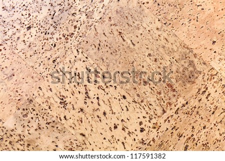 Natural cork board panels for interior decoration