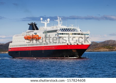 Norwegian passenger cruise ship at the sea Norwegian passenger cruise ship at the sea