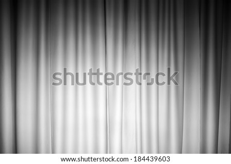 White curtain photo background with spotlight on it