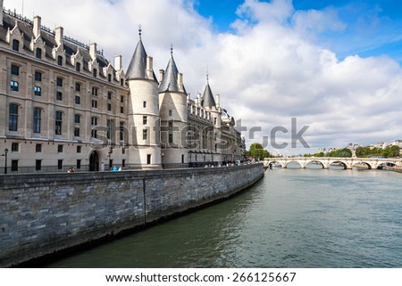 Conciergerie castle is a former royal palace and prison in Paris, France. Today it is a part of the popular complex known as the Palais de Justice. It is located on  the Cite Island