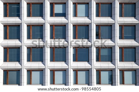 Modern European office building wall texture