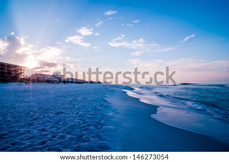 sunrise over sunshine state florida beach