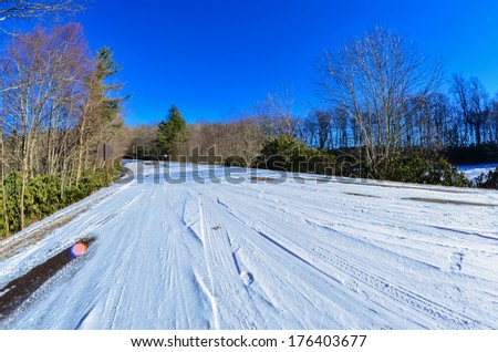 blue ridge parkway winter scenes in february