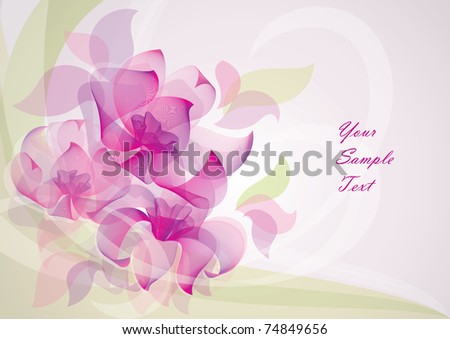 stock vector flower background vector 10 EPS Can be used for invitations 