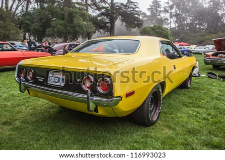 SAN FRANCISCO - SEPTEMBER 29: A  is on display during the 2012 Jimmy\'s Old Car Picnic in Golden Gate Park in San Francisco on September 29, 2012