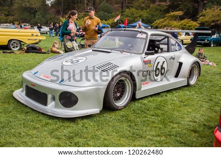 SAN FRANCISCO - SEPTEMBER 29: A Porsche 935 racing car is on display during the 2012 Jimmy\'s Old Car Picnic in Golden Gate Park in San Francisco on September 29, 2012