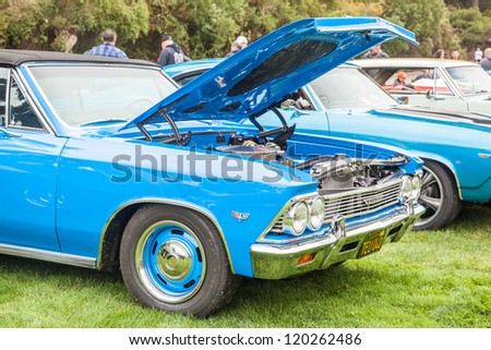 SAN FRANCISCO - SEPTEMBER 29: A  is on display during the 2012 Jimmy\'s Old Car Picnic in Golden Gate Park in San Francisco on September 29, 2012