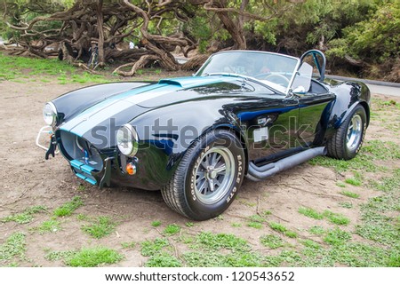 SAN FRANCISCO - SEPTEMBER 29: A Shelby Cobra 427 is on display during the 2012 Jimmy's Old Car Picnic in Golden Gate Park in San Francisco on September 29, 2012