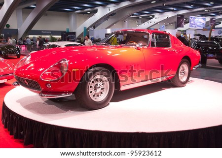 SAN FRANCISCO - NOVEMBER 27: A 1965 Ferrari 275 GTB is on display during the 2010 International Auto Show at the Moscone Center in San Francisco on November 27, 2010 San Francisco, CA