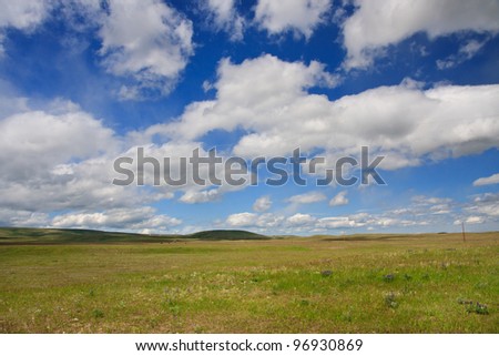 View of the Great Plains in Montana