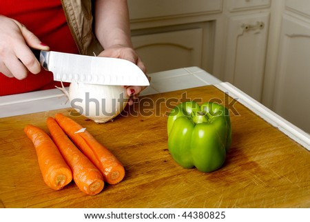 Cutting up Vegetables