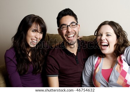 Friends Laughing Together
