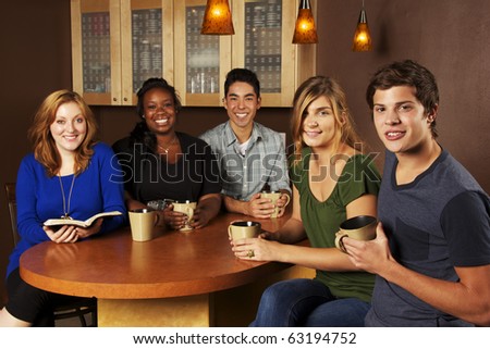 Diverse Group of Friends Reading the Bible