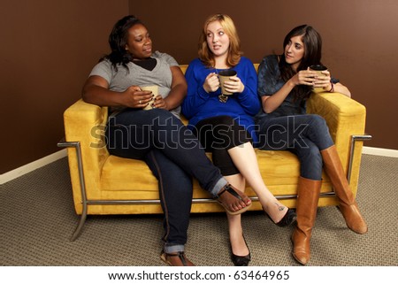 Coffee Talk- Diverse Girlfriends Hanging Out