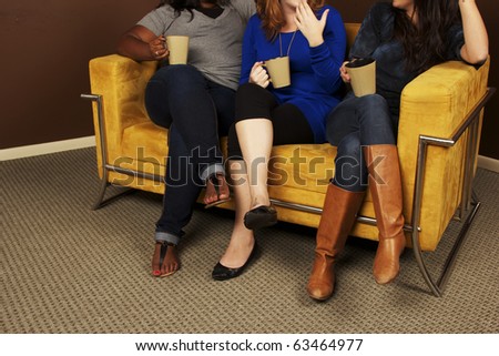 Coffee Talk- Diverse Girlfriends Hanging Out